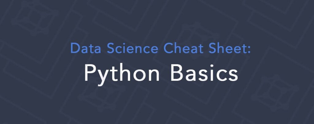 data science cheat sheet